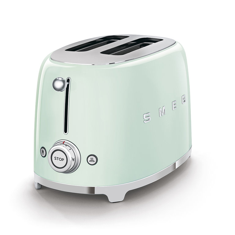 SMEG 2-SCHLITZ-TOASTER Pastellgrün 50's Retro Style 950 W