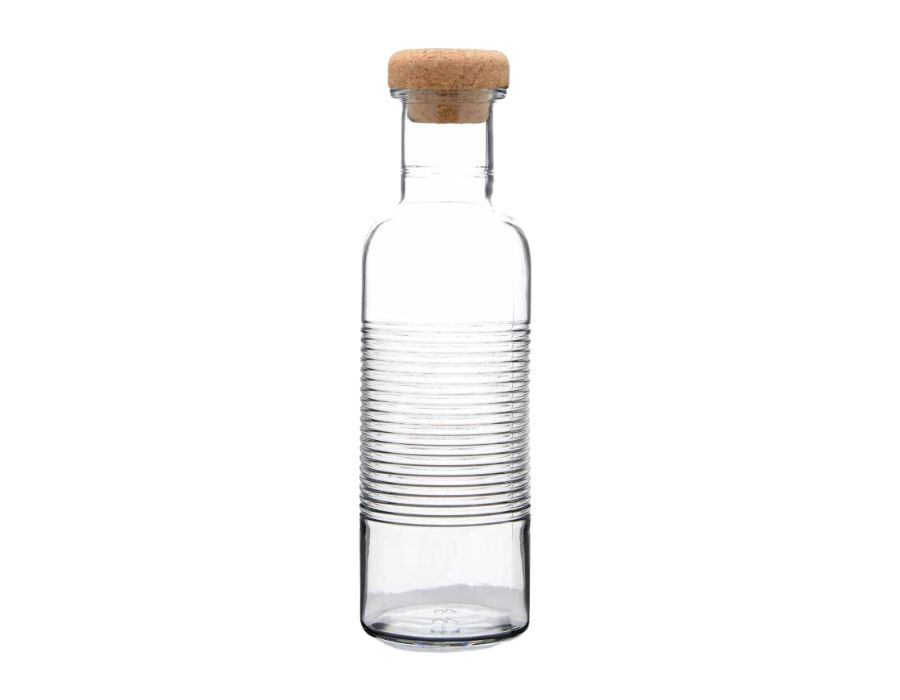 Pasabahce HOOP 80352 Stylische Karaffe mit Deckel 1 Liter