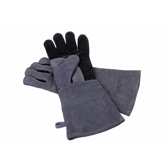 Grillhandschuhe aus Echtleder, lang, Unversalgröße, Grillhome