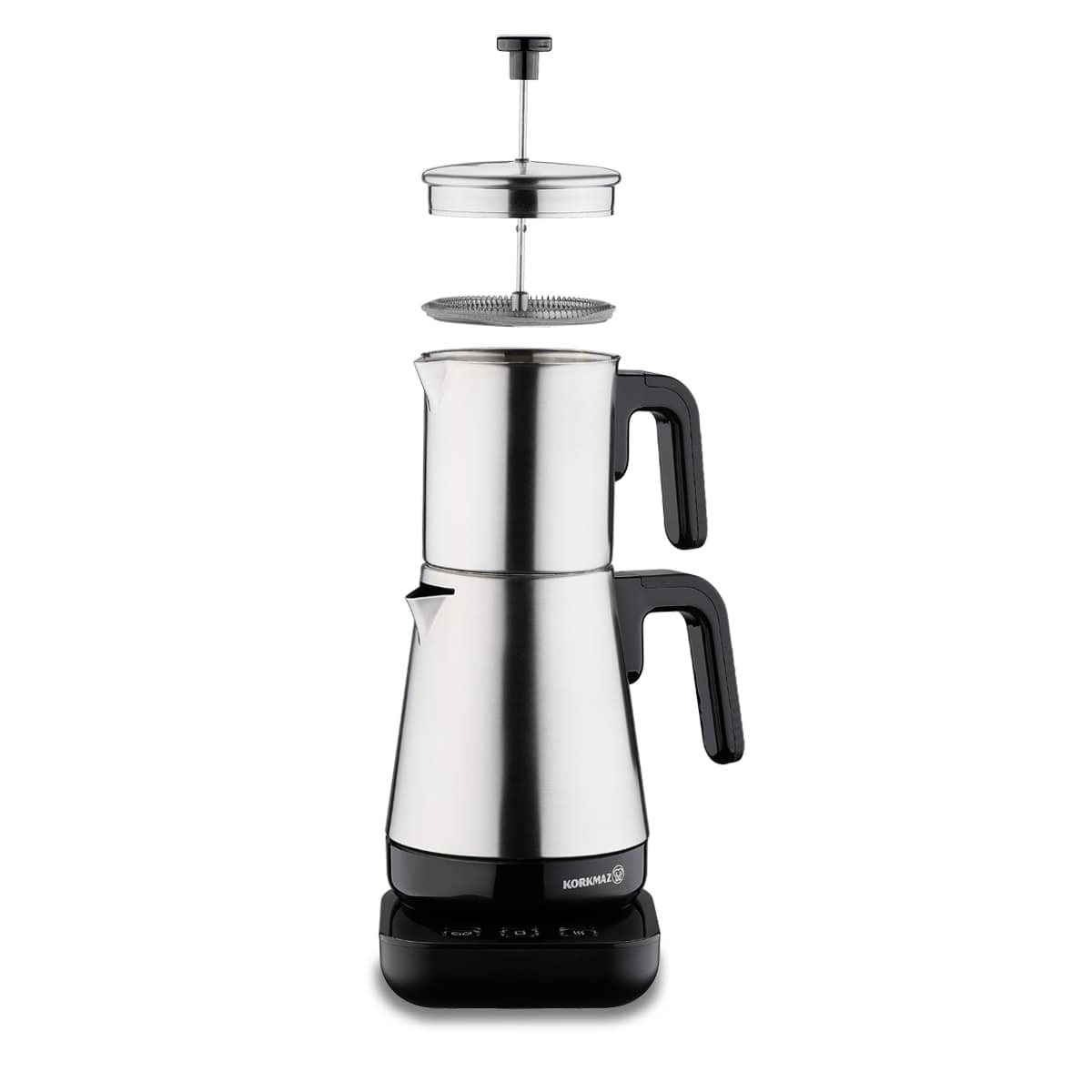 Korkmaz MODERNA A850 Teekocher mit French Press Funktion