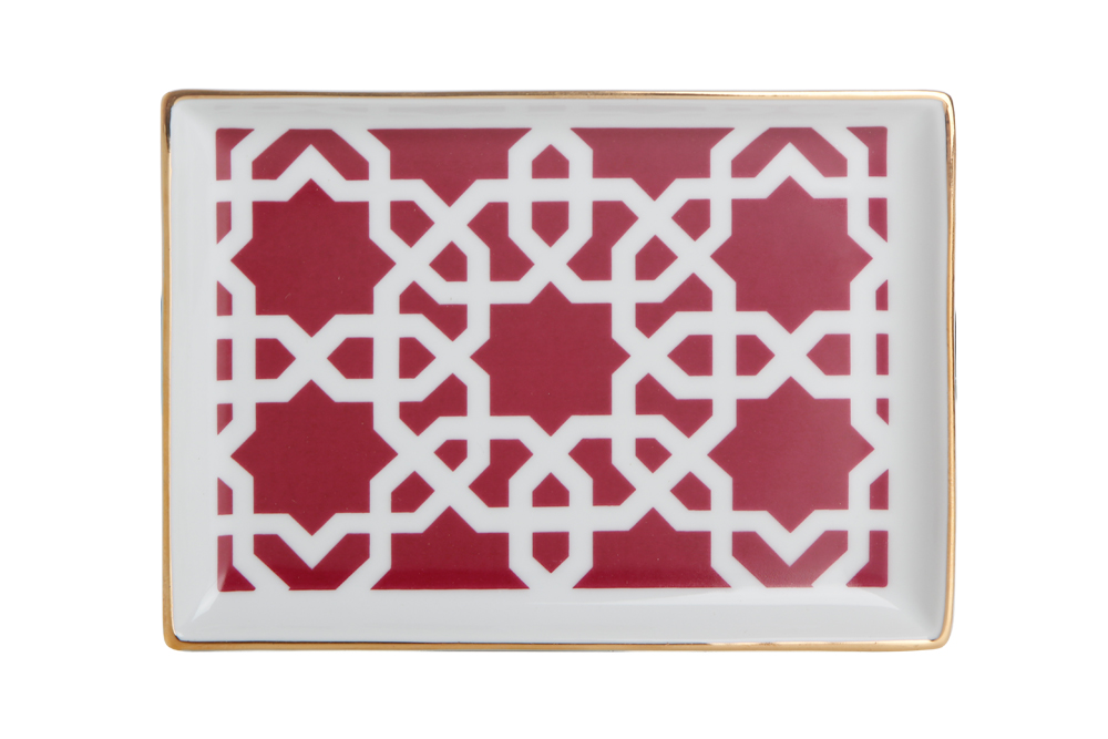 Frühstück-Teller Fuchsia MOROCCO 13x18cm von Porland