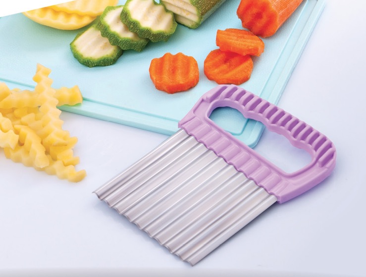 Edelstahl Chips-Form Wellen-Form Schneider LILA