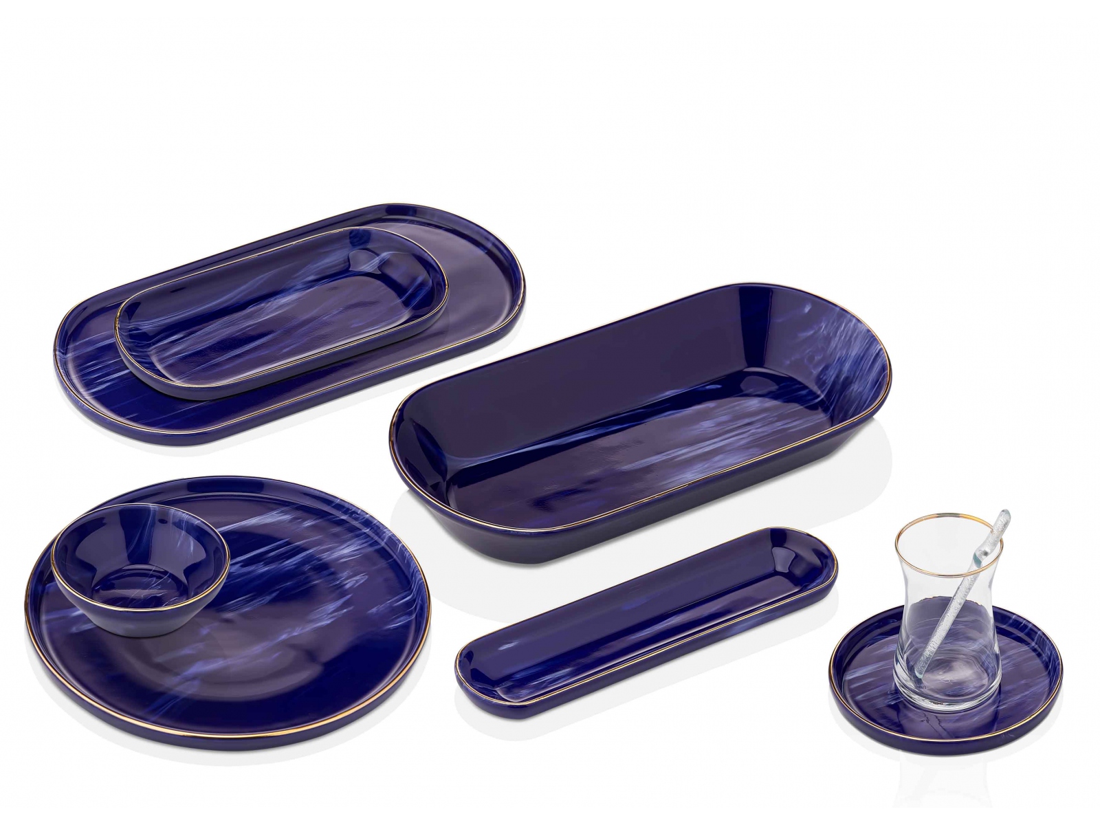 TAC Ornella PATERNO Frühstück-Service 37-teilig 6 Personen Set