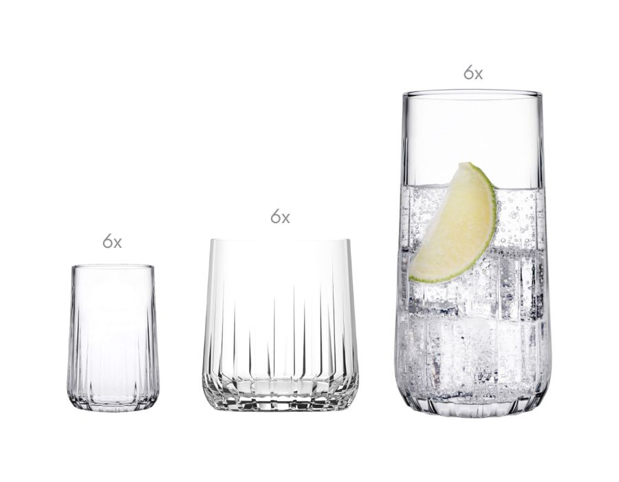 Pasabahce NOVA 96961 Gläser Set 18-teilig 6 Personen Set