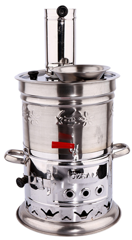 Kohle-Samowar Teekocher Edelstahl