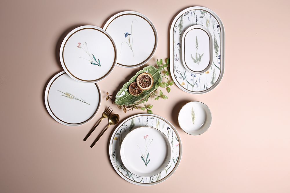 Porland BOTANICAL Design Tafelservice 27-teilig 6 Personen Set