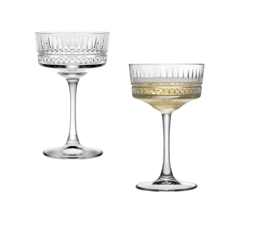 Pasabahce ELYSIA 440436 Champagnerglas Sektschale Dessertglas 4er Set