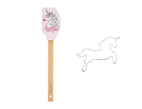 EINHORN Rosa Spaten und Ausstechform Set