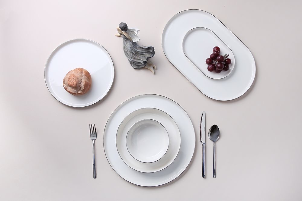 Porland Premium Tafelservice CHOPIN Platin 60-teilig 12-Personen Set