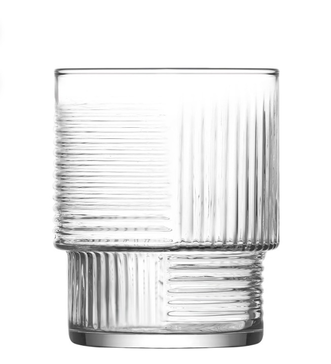 LAV HELEN Stylische Trinkgläser Kurz 325 ml 6er Set