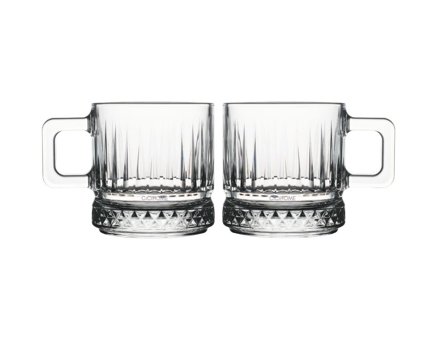 Pasabahce ELYSIA 55422 Henkelbecher 195 ml 2er Set