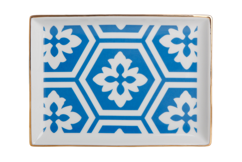 Porland MOROCCO Design2 FrühstücksTeller HELLBLAU 13x18cm