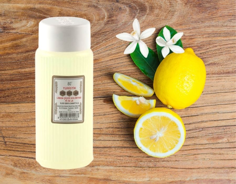 PEREJA Zitronen Duftwasser 450 ml Kolonya 80-Prozent