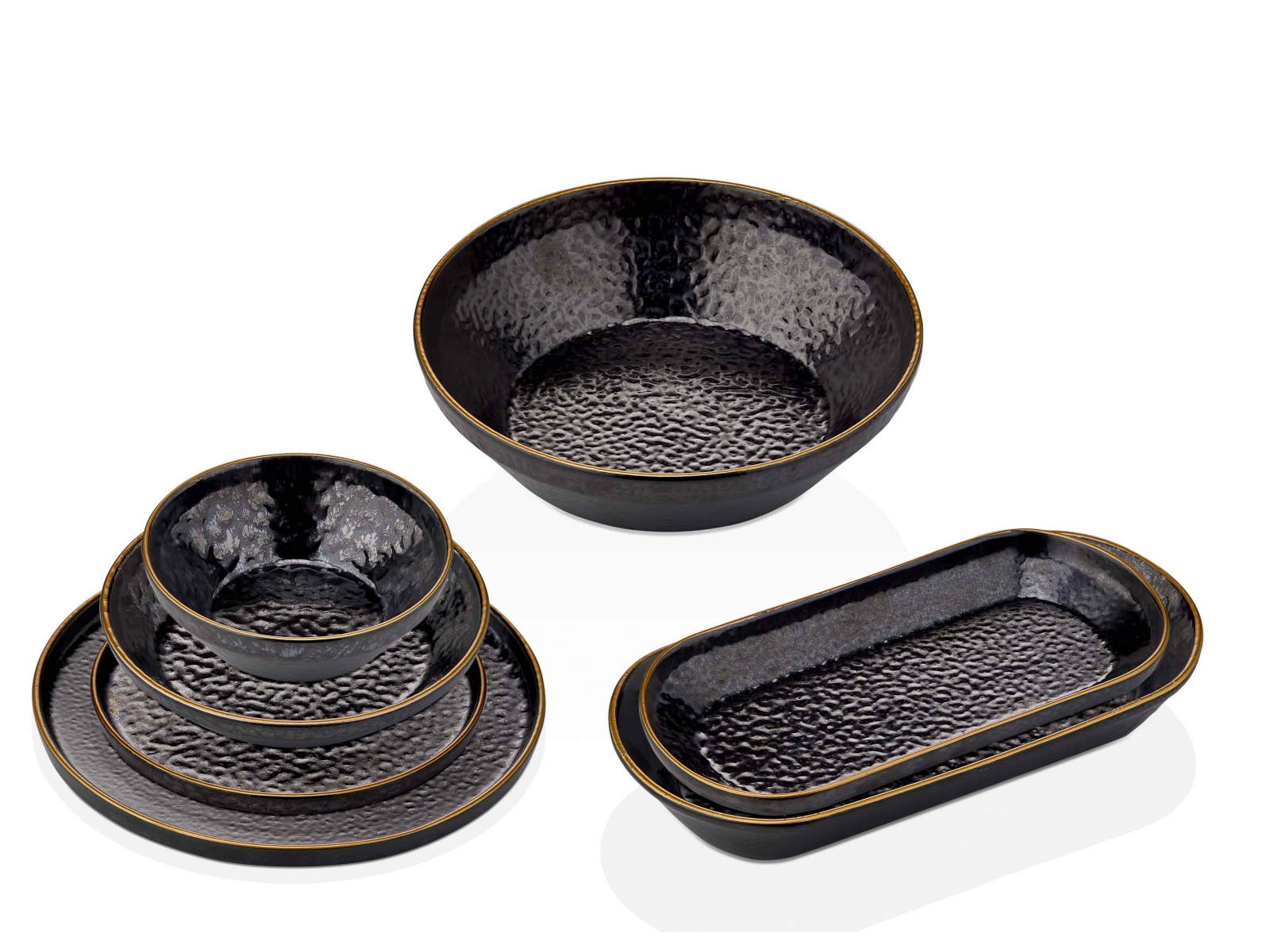 TAC Laterna TRIESTE 2301 Premium Tafelservice 53-teilig 12 Personen Set