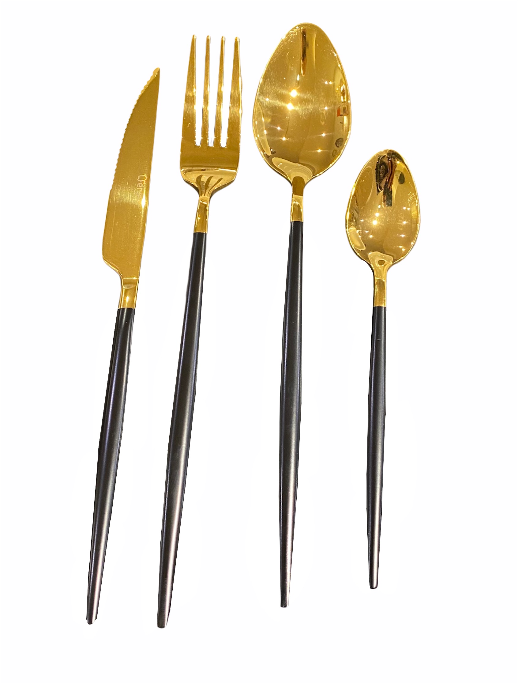 Besteckset Ferveo SARA SCHWARZ-GOLD 6-Personen-Set 24-tlg.