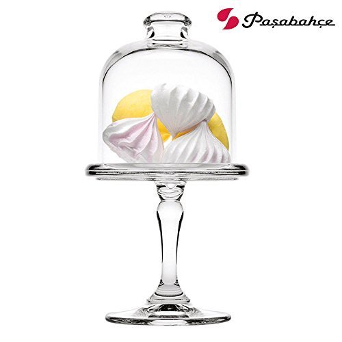 Pasabahce Mini-Patisserie auf Fuß mit Glasglocke 96456
