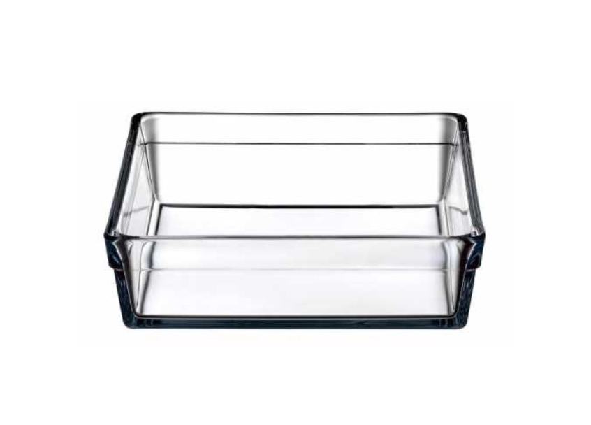 BORCAM PREMIUM 59314 Quadrat Glas Auflaufform Backform 29x29x6 cm