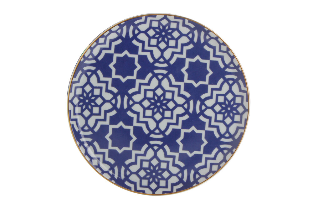 Kuchenteller 20cm Blau MOROCCO von Porland