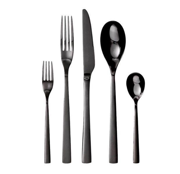 Gräwe Besteckset PORTO SCHWARZ 10-teilig 2 Personen Set