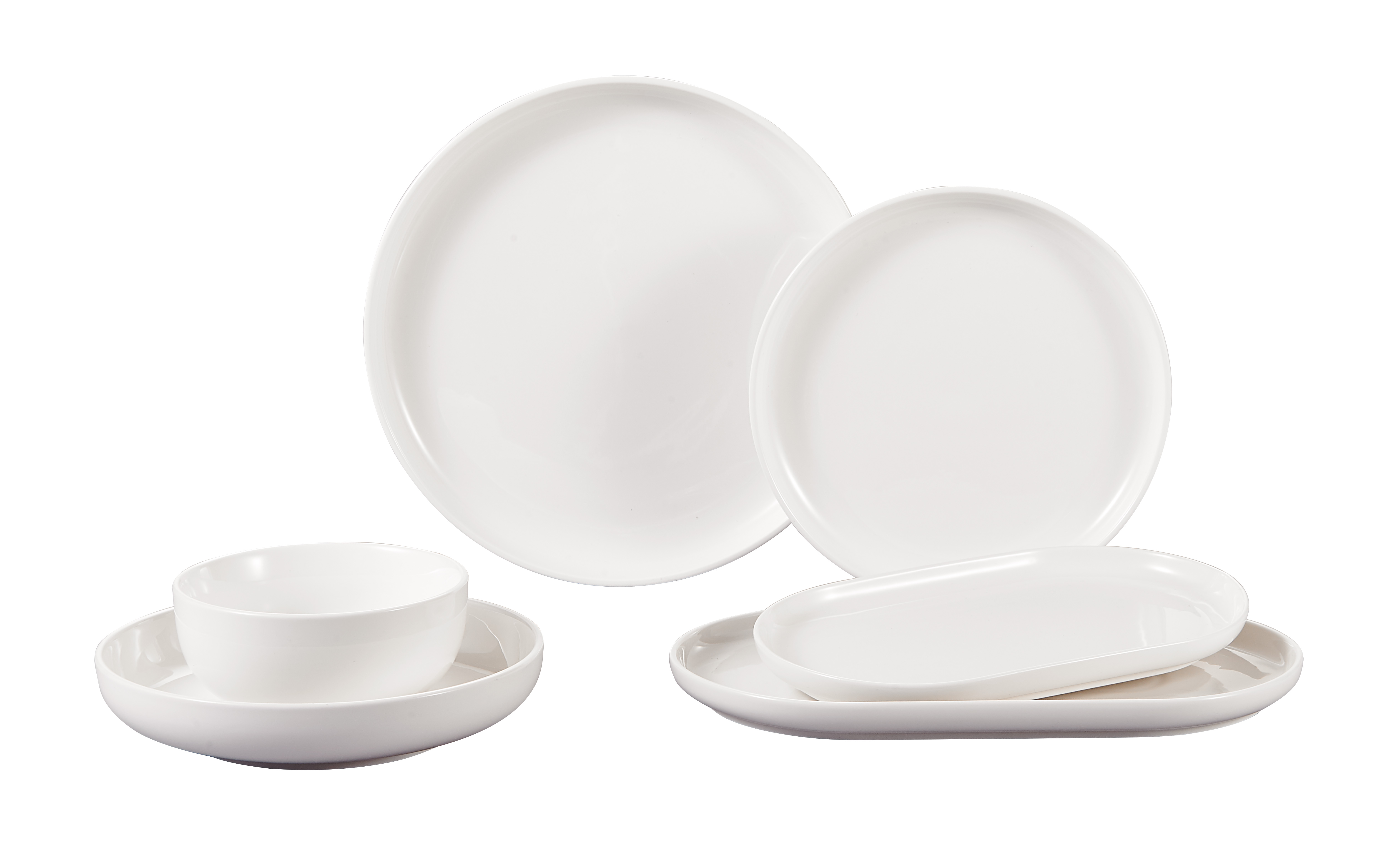 Mulex LIYA Premium Tafelservice Weiß 26-teilig 6-Personen Set