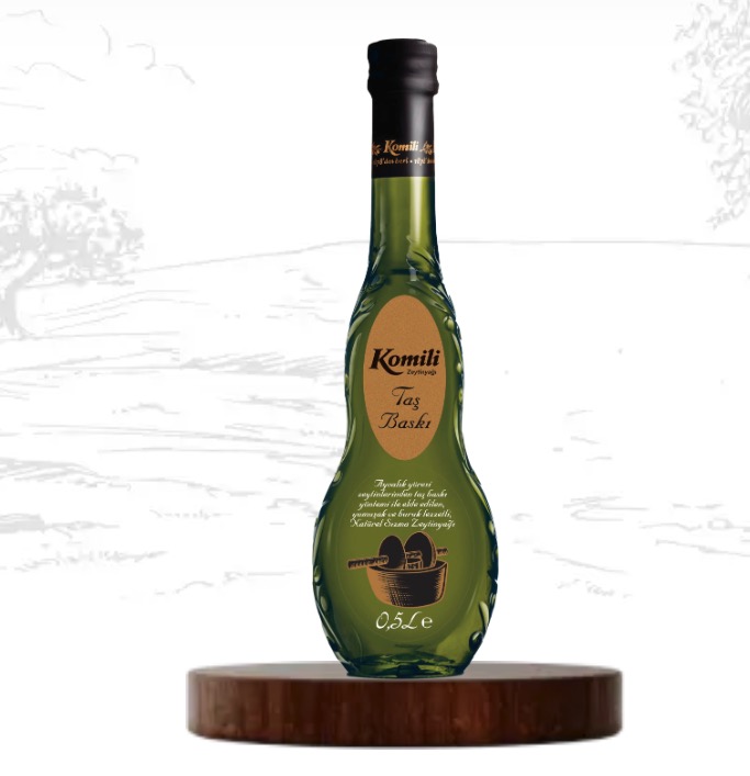 Komili STEINGEPRESST Olivenöl Extra Virgin 500 ml Glasflasche