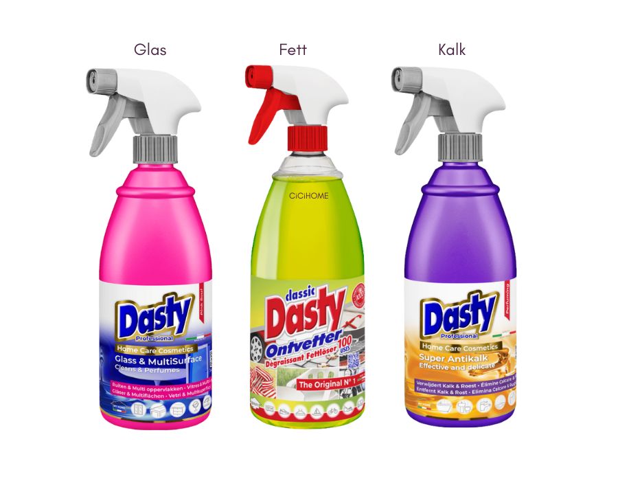 DASTY Aktion Reinigungspaket Glas-Fett-Kalk 3er Set