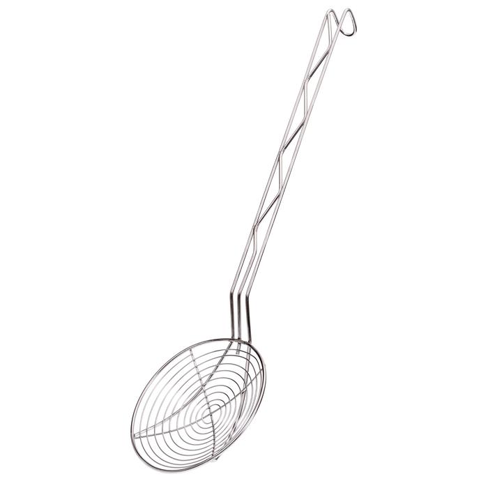 Frittierlöffel mit langem Hakenstiel aus Edelstahl