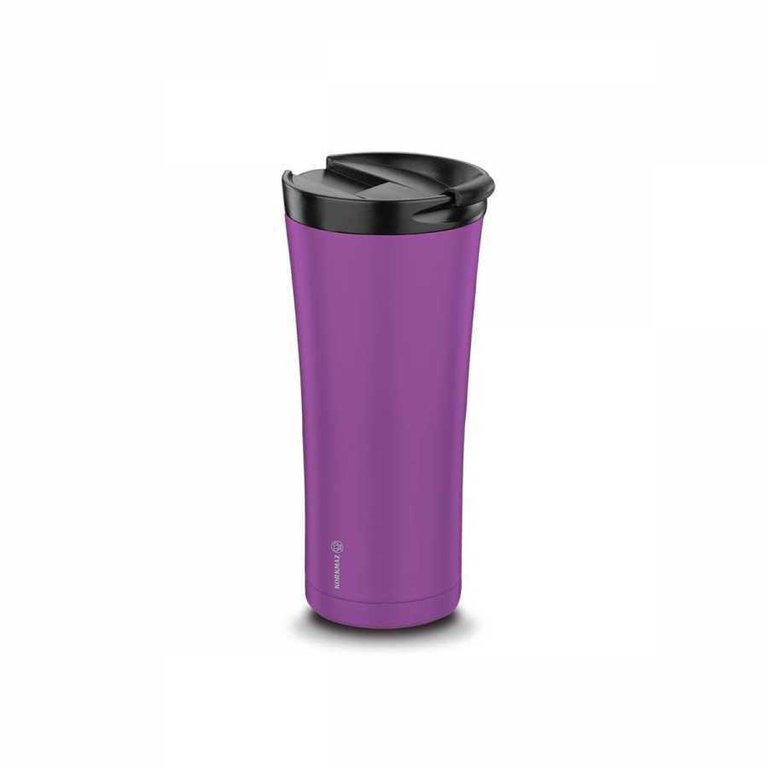 To Go Thermosbecher Edelstahl Lila Matt 500 ml