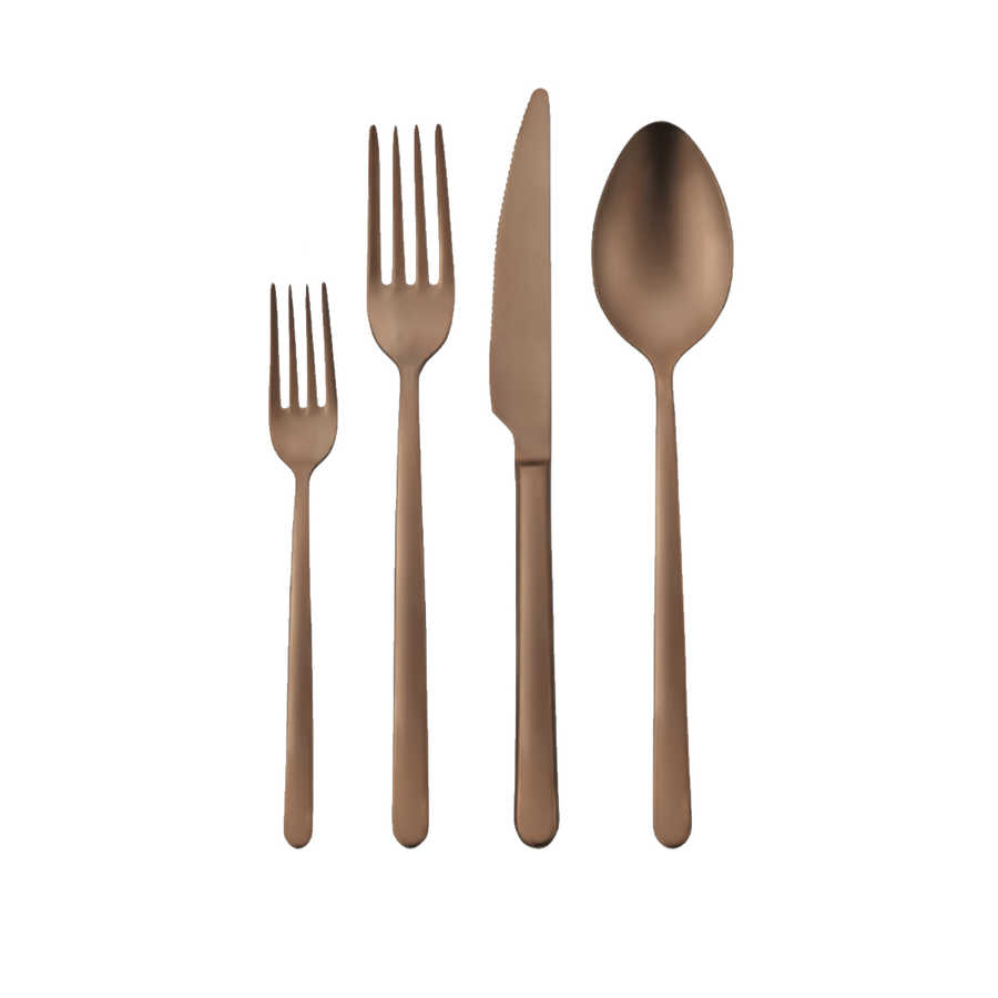 Korkmaz RIVA Rosegold A2468 Premium Tafelbesteck 24-tlg.