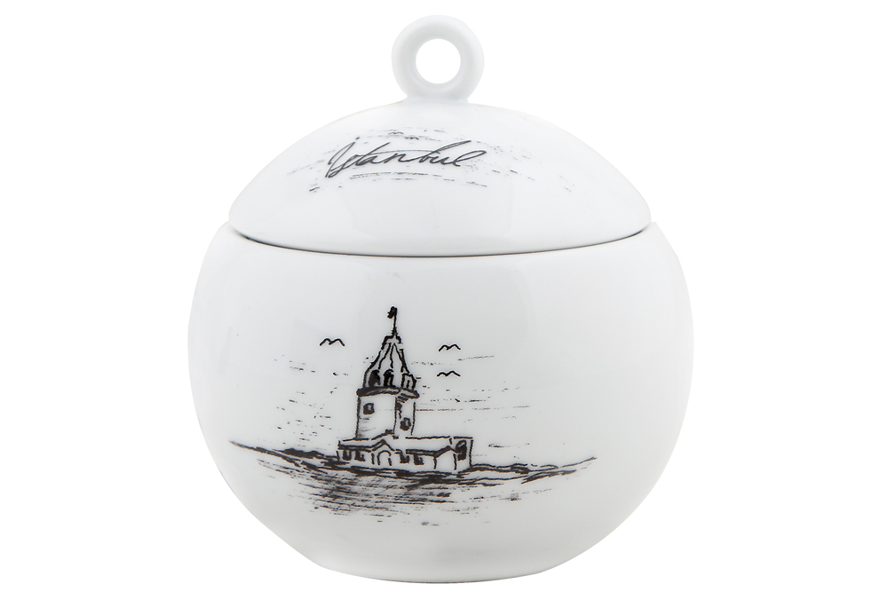 Porland ISTANBUL Zuckerschale Schale mit Deckel