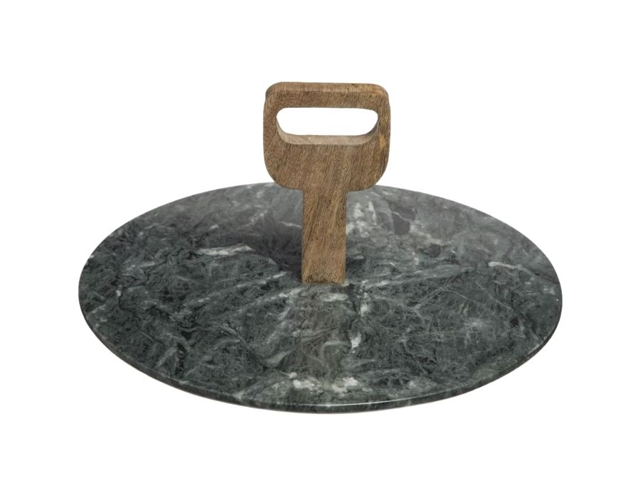 Design Marmor Servierplatte Rund 30 cm