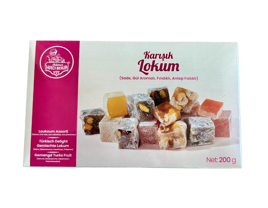 HACI BEKIR Premium Lokum mit Gemischten Aromen 200 g