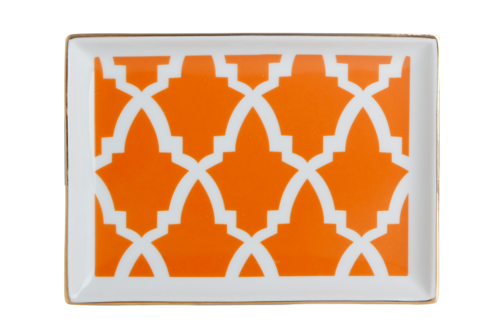 Frühstück-Teller Orange MOROCCO 13x18cm von Porland