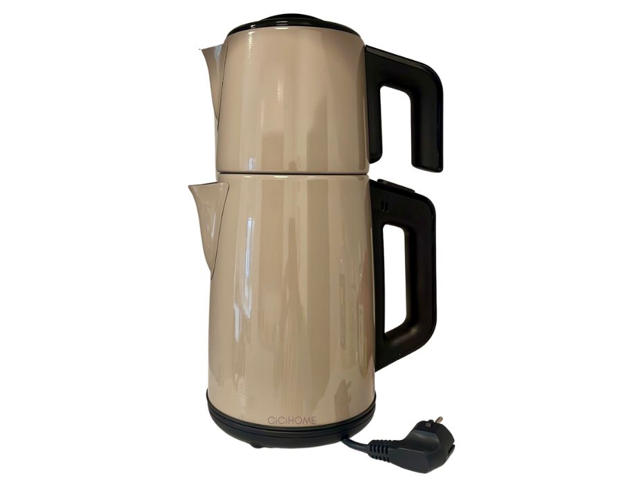 MULEX Tee-Express Teekocher Edelstahl BEIGE 1L - 2L