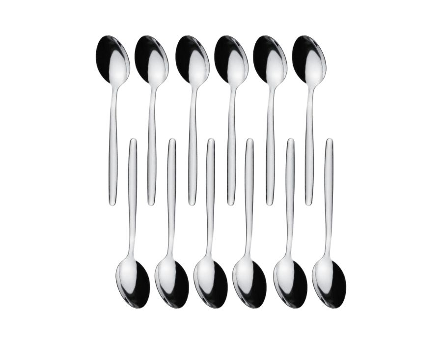 12 Stück Kaffeelöffel Silber FRANKFURT 14 cm Edelstahl