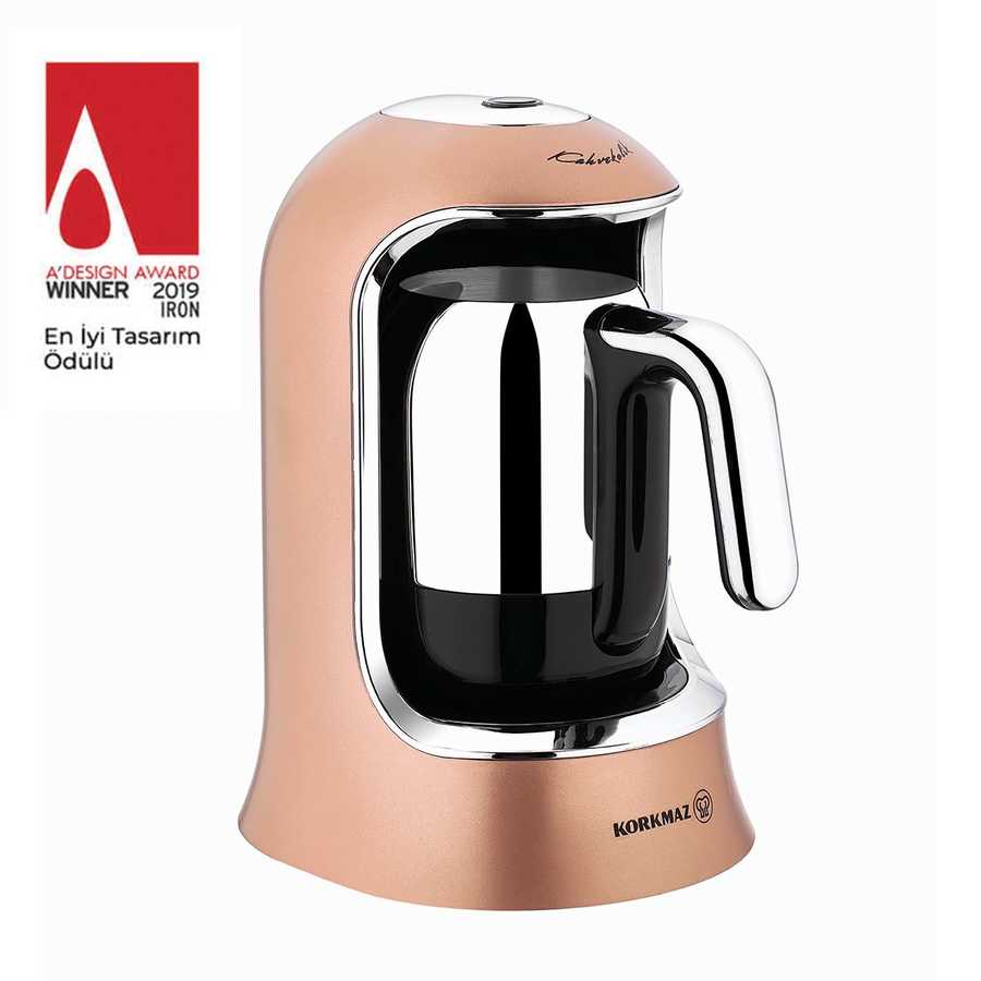 Korkmaz KAHVEKOLIK Rose-Gold Mokka-Maschine A860-06