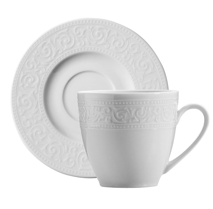 Kütahya Porselen ACELYA Teetassen 6 Personen Set 12-teilig