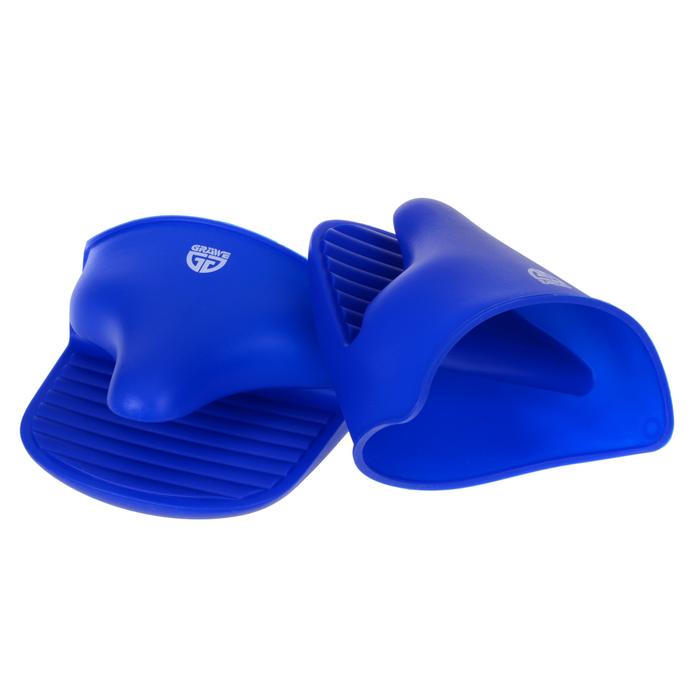 Topfhandschuhe aus Silikon, 2er Set BLAU