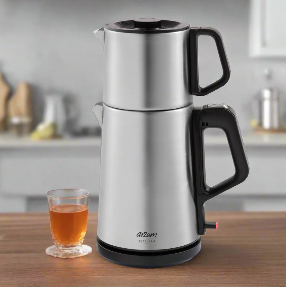 Arzum TEACHARM Türkischer Teekocher AR3143 inkl. Edelstahl-Filter