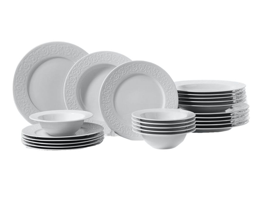 Kütahya Porselen ACELYA Porzellan Geschirrset 24-tlg. 6 Personen Set