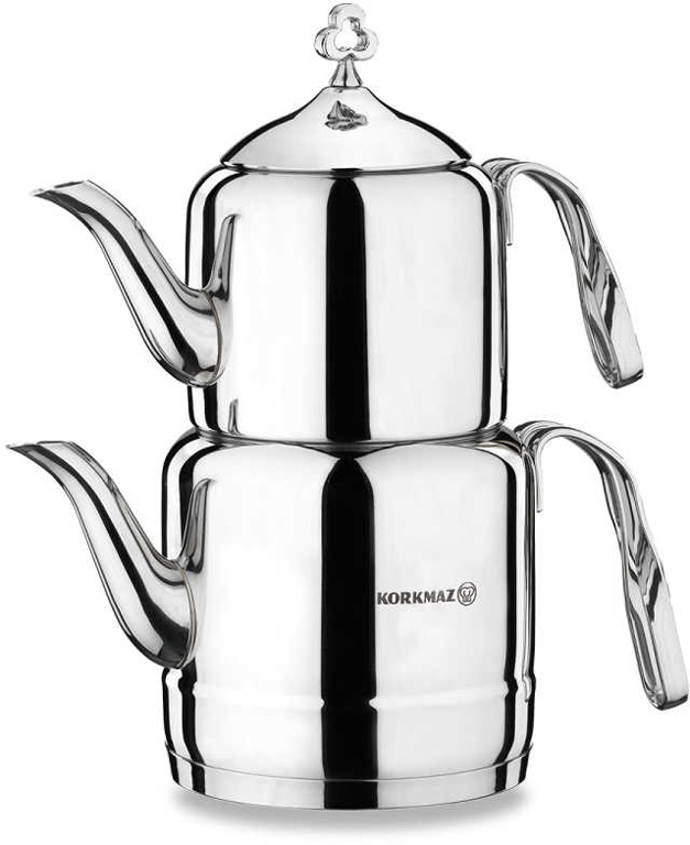 Korkmaz Teekanne CINTEMANI A211 Silber Induktion