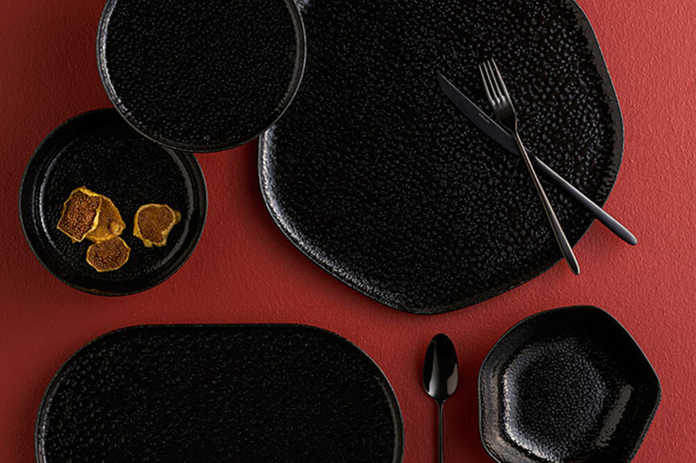 ETHOS BLACK MOSS Design Tafelservice 21-teilig Porland