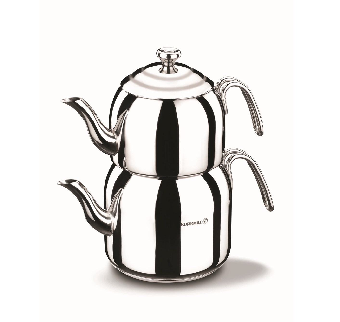 Korkmaz DROPPA MEGA Türkische Teekanne A058 Induktion 3,5 + 2,0 Liter