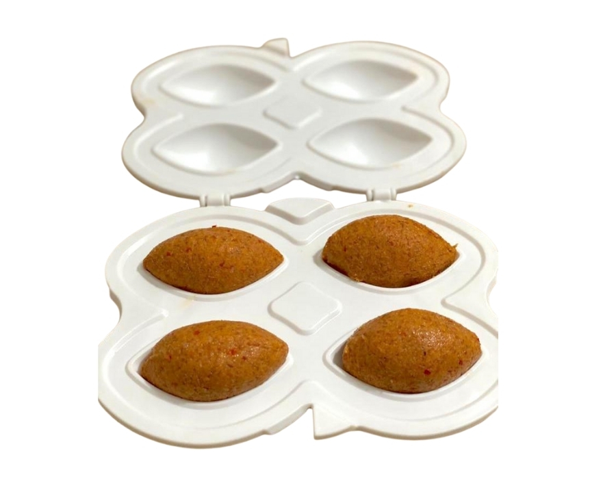 HÜMA Icli Köfte / KIBBEH Form Weiß - 4er Form (Gefüllte Bulgurbällchen Form)