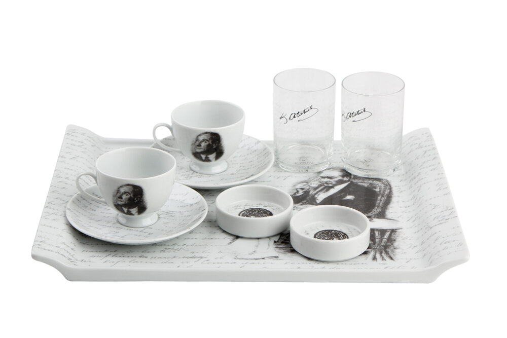 ATATÜRK Premium Mokkaservice 2 Personen Set 9-teilig