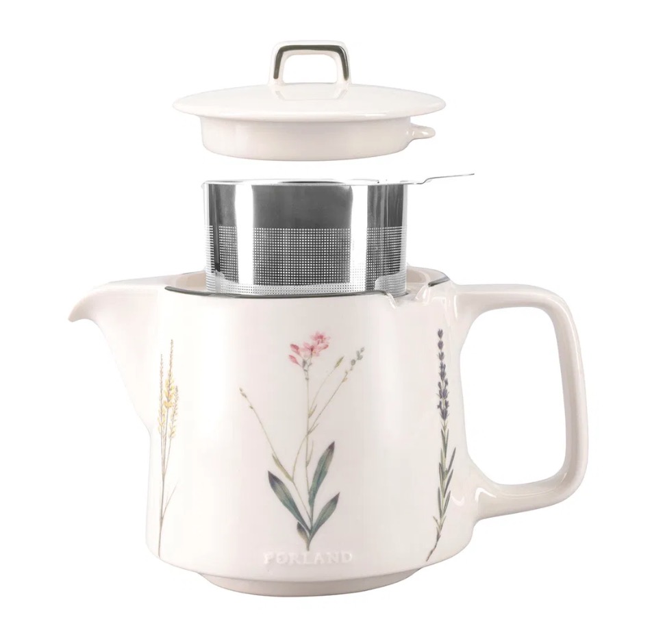 Porland BOTANICAL Teekanne mit Edelstahl Filter 1 Liter