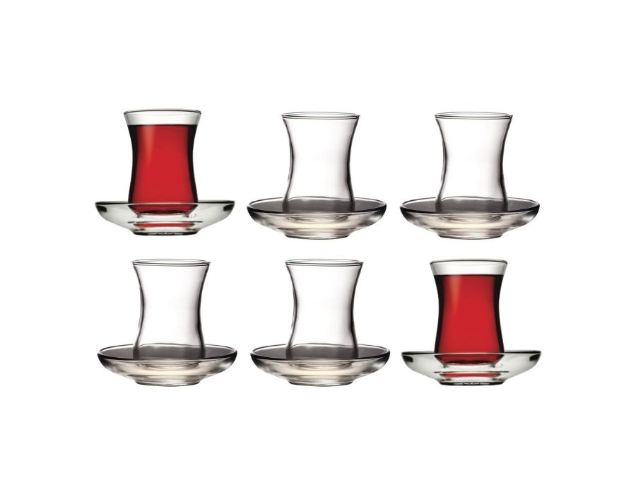 Pasabahce ÜSKÜDAR Türkische Teegläser Set 12-teilig