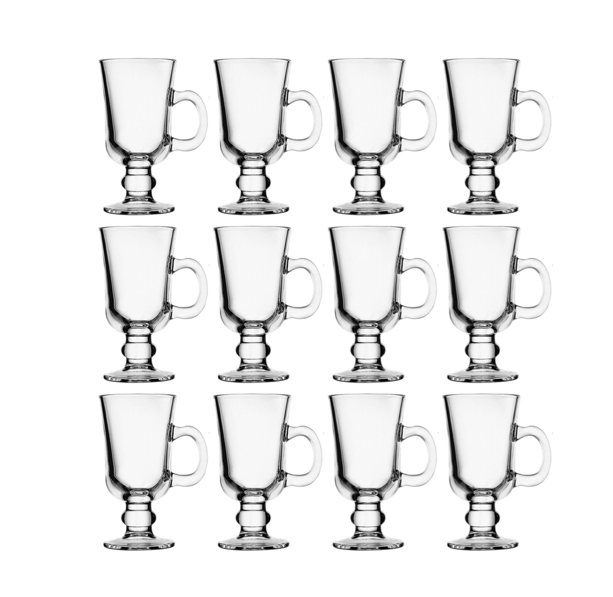 Pasabahce IRISH COFFEE Henkelbecher Glas 230ml 12er Set 55141