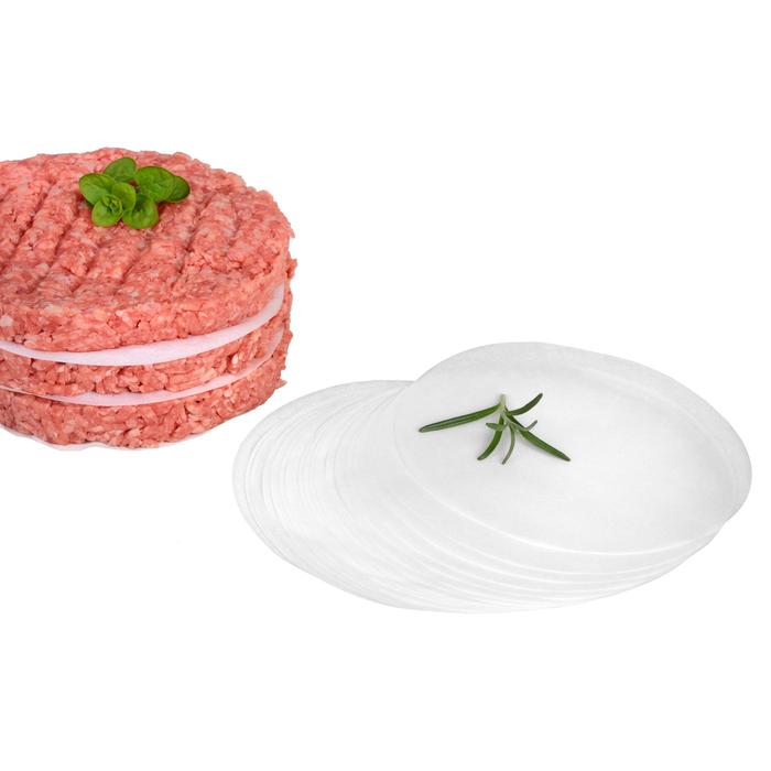 Backpapierzuschnitt, rund, für Hamburgerpatties