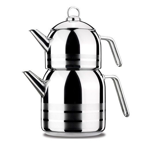 Korkmaz Induktion Große Teekanne MEGA A091 1,3/3,0 Liter